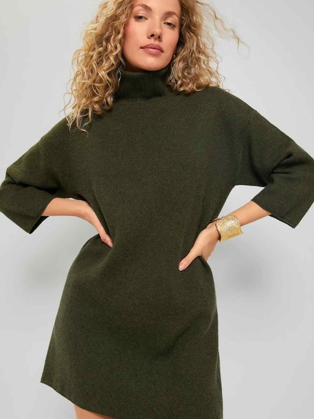 Pomander Place Moss Green Vivianne Dress